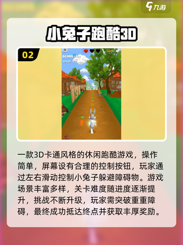 🐰超燃跑酷手游推荐！2025必玩白兔主角游戏🔥截图3