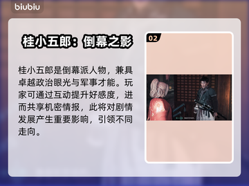 浪人崛起🔥超全可攻略人物介绍来啦！截图3