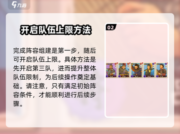 乱世终结战🔥超全4队阵容开启条件攻略来啦！截图3