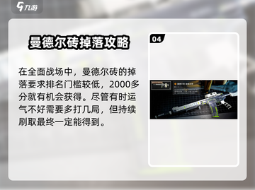 三角洲行动🔥曼德尔砖获取全攻略💎截图5