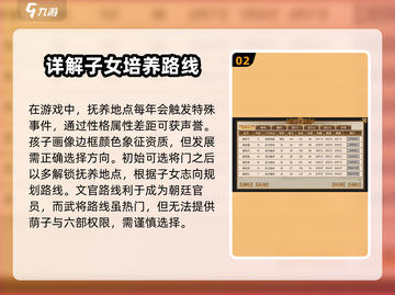 《豪杰成长计划》子女培养🔥方向全攻略！💎截图3