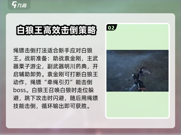 燕云十六声⚡打白狼王超详细打法攻略🎉截图3
