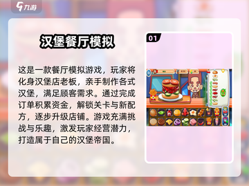 🍔2024超好玩汉堡游戏排行，趣味无限等你来挑战！截图2