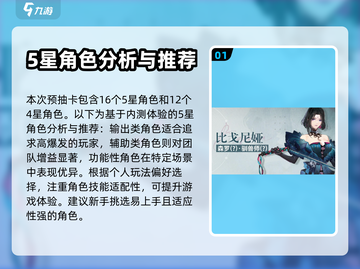 白荆回廊💥预抽卡必选5星角色🔥截图2