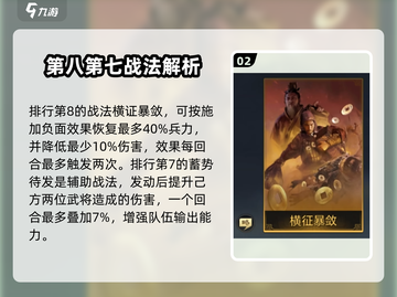 三国谋定天下🔥战法强度排行＆强力战法介绍！截图3