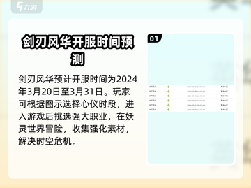 剑刃风华🔥最新开服时间预测，错过等一年！🎮截图2