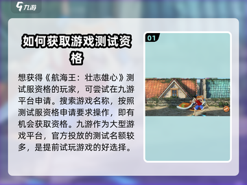 航海王壮志雄心💥测试服资格获取秘籍🎉截图2