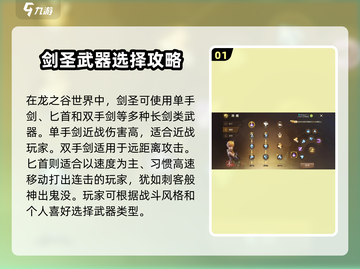 龙之谷世界🔥剑圣武器装备精选指南✨截图2