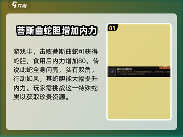 大江湖之苍龙与白鸟🔥蛇胆获取全攻略🎉截图2