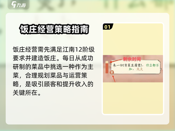 淡墨水云乡饭庄经营🔥游戏秘籍🎉截图2
