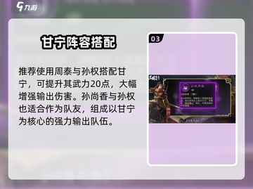 三国谋定天下甘宁玩法大揭秘！🎮💥截图4