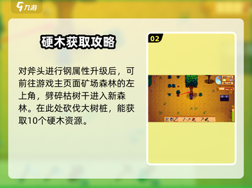 星露谷物语🔥硬木获取攻略，轻松搞定！截图3