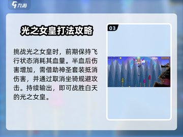 泰拉瑞亚🔥白天光之女皇击败方法大公开！截图4