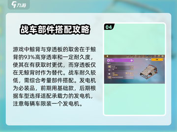 创世战车🔥部件全解密，轻松制霸战场！截图5