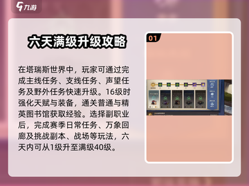 塔瑞斯世界🔥满级攻略：快速升级秘籍🎉截图2