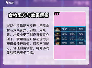 星球重启🎉食物配方大全，生存必备秘籍！截图2