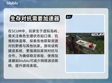 SCUM加速器推荐，人渣游戏流畅玩✅截图2
