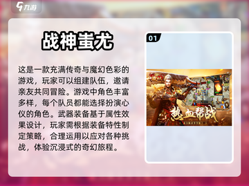 🔥2024必玩！人气战神游戏合集💥截图2