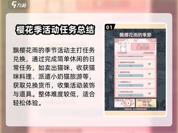 猫咪和汤飘樱花雨的季节🔥超全玩法攻略来啦！🌸截图2