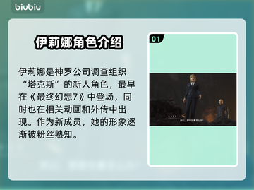 最终幻想7重生⚡伊莉娜角色揭秘🔥截图2