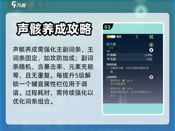 鸣潮🔥：圣遗物与声骸系统玩法大起底！截图4