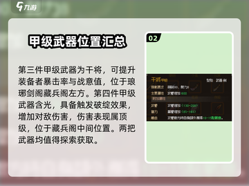 大侠立志传🔥甲级武器获取途径大公开！💡截图3