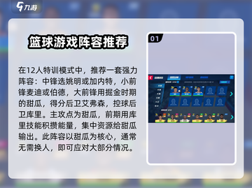 NBA篮球大师最强🔥12人阵容推荐，助你称霸赛场！🏀截图2