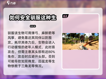 方舟生存进化手游🔥三角龙驯服攻略来啦！截图3