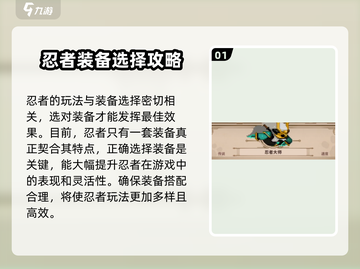 小骨英雄杀手🔥忍者装备搭配攻略⚡游戏必备！截图2