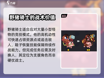 爆裂小队🔥野猪骑士技能强度解析来啦！截图4