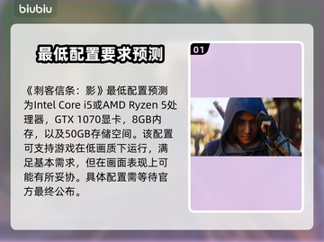 刺客信条影🔥你的电脑配置够吗？💡截图2