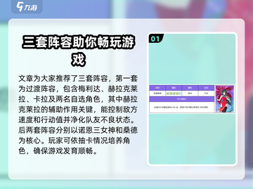 众神派对🔥最强阵容搭配攻略来了！💡截图2