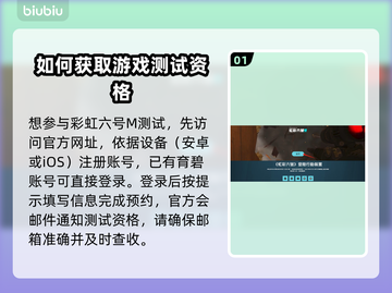 彩虹六号M测试资格获取方法🔥超简单技巧分享🎉截图2