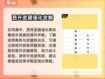 鸣潮⚡西升武器给谁用？最强搭配攻略来啦！截图4