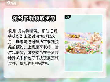 暴吵萌厨💥上线时间曝光！🔥萌新必看截图2