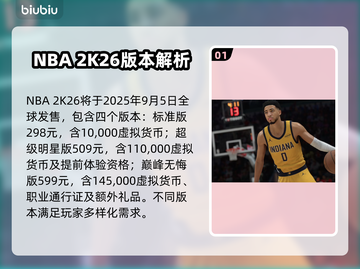 🔥NBA2K26价格曝光！💥篮球玩家必看截图2