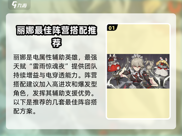 绝区零🔥丽娜阵营最佳搭配攻略分享！✨截图2