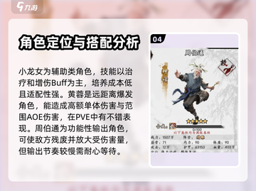 射雕手游💎角色推荐：最强阵容等你来战！截图5