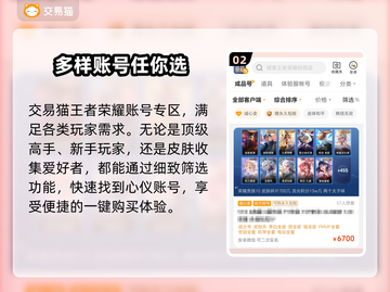 王者荣耀买号平台推荐，稳上分不封号！💥截图3