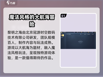 黎明之海🔥超燃航海冒险游戏💥开发商揭秘🎉截图2
