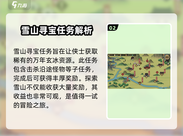 《大侠立志传》雪山寻宝🔥超详细玩法攻略来啦！截图3