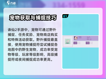 诛仙2手游宠物获取大揭秘！🔥宠物系统玩法规则必看截图2
