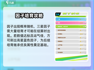 闪耀优俊少女因子系统🔥育成攻略来啦！🎉截图5