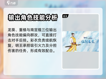 新仙剑奇侠传🔥龙葵阵容搭配攻略💎截图4