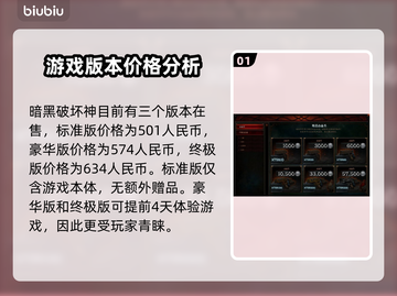 暗黑4价格曝光，性价比之王🎉 DARK截图2