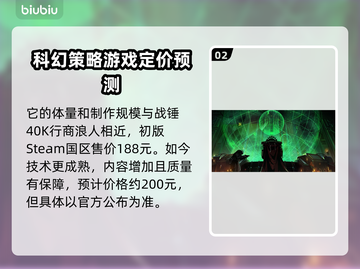 战锤40K黑暗异端💰发售价格预测💥🔥截图3