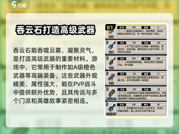 江湖风云录🔥吞云石作用大揭秘！💎截图2