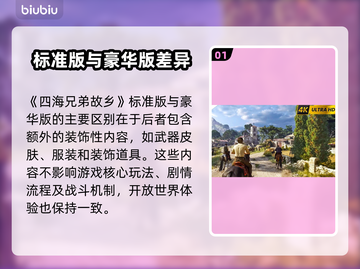 《四海兄弟故乡》标准版VS豪华版💥区别大揭秘！🎮🔥截图2
