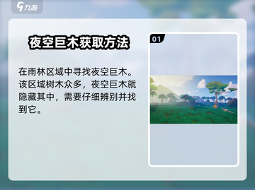 创造吧我们的星球 NIGHT空巨木获取攻略💎截图2