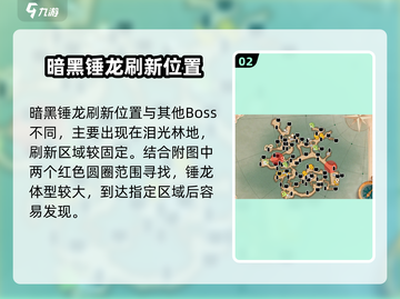 游戏名：森之国度  
标题：暗黑锤龙📍森之国度必刷Boss位置大曝光！🔥截图3